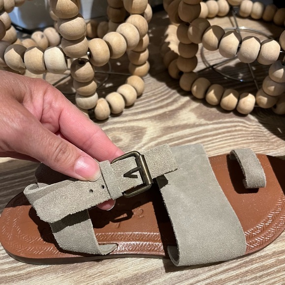 🌼Free People Sandal, Size 7 1/2 (NWOB) Torrence Suede Sandal - Picture 9 of 16